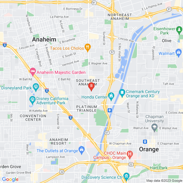 55 Flooring location map: 1440 S State College Blvd Unit 6E, Anaheim, CA