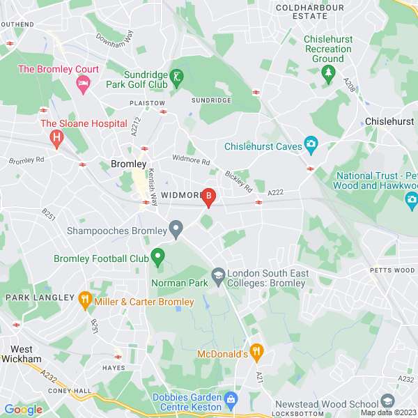 Bromley Gutter Cleaners location map: Bromley Industrial Centre, Bromley, London